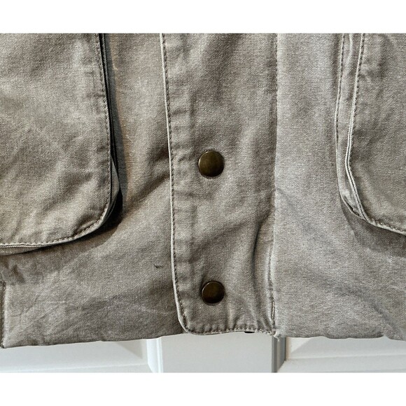Eddie Bauer VINTAGE 80s Goose Down Vest Corduroy Collar Quilted Size Large - Picture 14 of 14